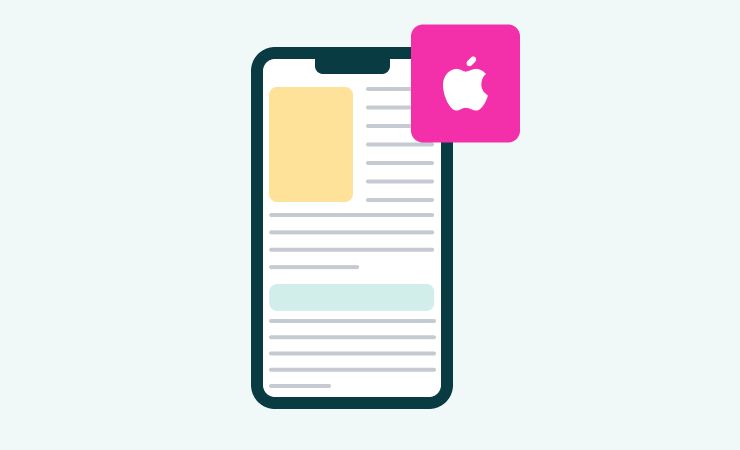 Apple icon for accessing Apple services